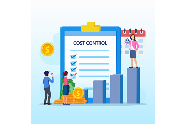 Krise und Kostenkontrolle Illustration