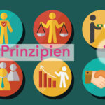 Icons Symbole positive Führungs-Prinzipien