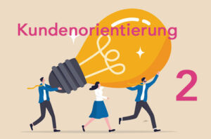 Illustration gute Ideen - Organisationsprinzip Kundenorientierung