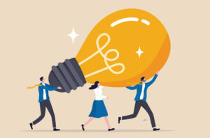 Illustration gute Ideen - Organisationsprinzip Kundenorientierung