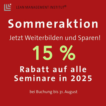 Popup Sommeraktion August 2025, 15% Rabatt auf Seminare 2025