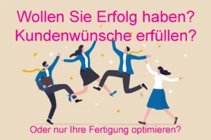 Illustration, Team tanzt, Kundenwunsch erfülllt